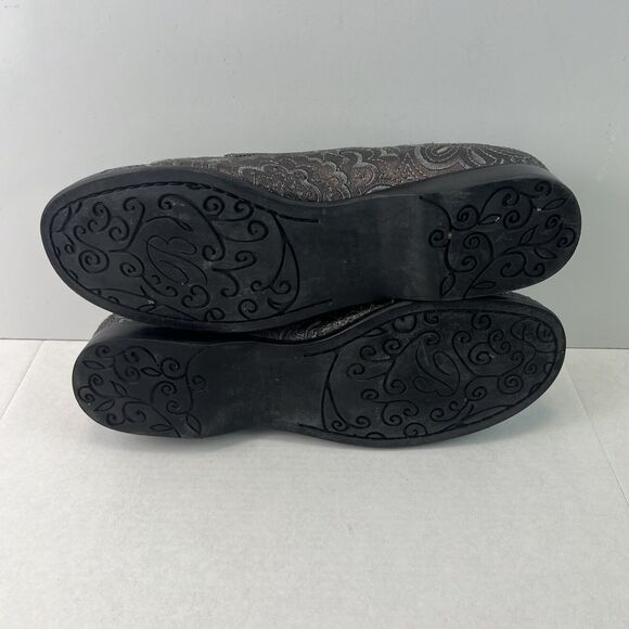 Brighton Mosaic Pewter Embroidered Mestizo Flats Size 6.5 - Picture 7 of 8